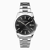 Sekonda Taylor Mens Watch | Silver Case & Stainless Steel Bracelet With Black Dial | 1944
