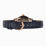 Sekonda Day To Night Ladies Watch | Rose Gold Case & Pu Strap With Blue Dial | 2453
