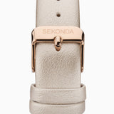 Sekonda Minimal Ladies Watch | Rose Gold Case & Pu Strap With Silver Dial | 2939