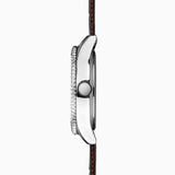 Sekonda Maverick Mens Watch | Silver Case & Black Leather Strap With Black Dial | 30035