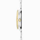 Sekonda Taylor Mens Watch | Two Tone Case & Stainless Steel Bracelet With Black Dial | 30049