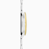 Sekonda Taylor Mens Watch | Two Tone Case & Stainless Steel Bracelet With Black Dial | 30049