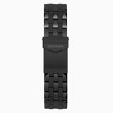 Sekonda Speed Dual Time Mens Watch | Black Alloy Case & Stainless Steel Bracelet With Black Dial | 30111