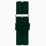 Sekonda Balearic Mens Watch | Silver Alloy Case & Green Rubber Strap With Green Dial | 30119