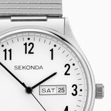Sekonda Easy Reader Ladies Watch | Silver Alloy Case & Stainless Steel Bracelet With White Dial | 30122