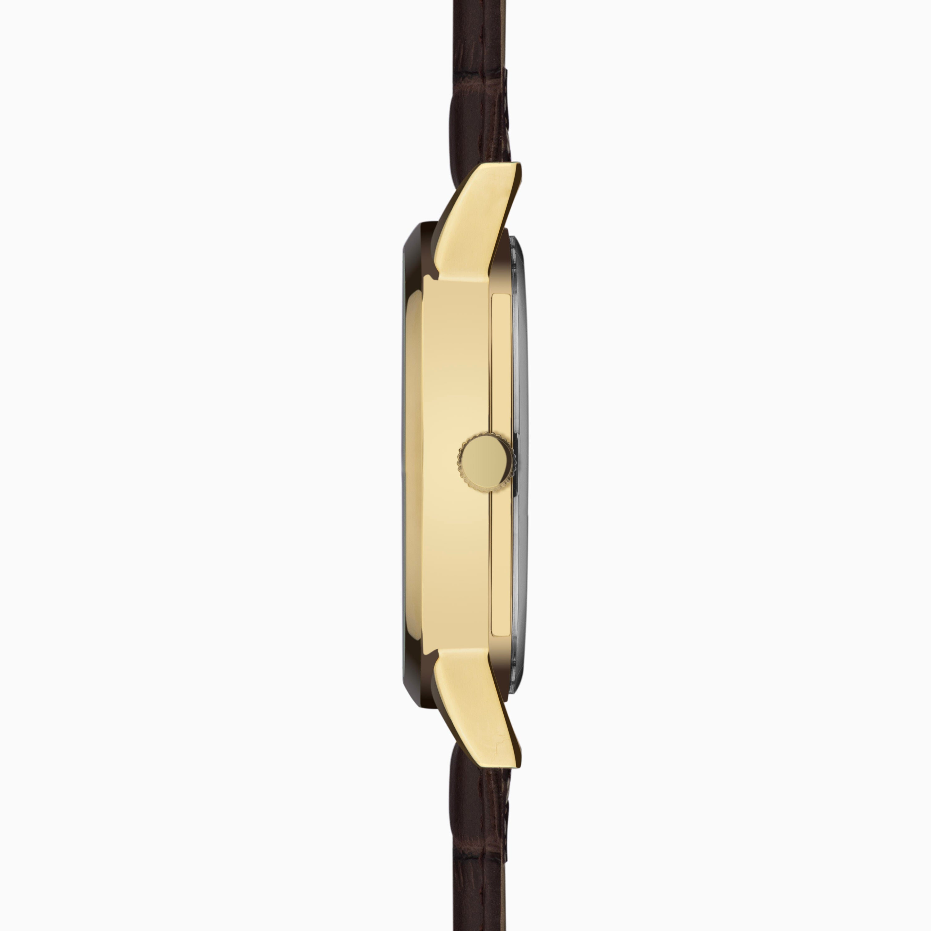 Sekonda Jackson Menã¢¬¢S Watch | Gold Alloy Case & Brown Leather Strap With Green Dial | 30151