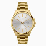 Sekonda Jones Mens Watch | Gold Stainless Steel Case & Bracelet | Silver Dial | 30154