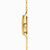 Sekonda Ocean Menã¢¬¢S Watch | Gold Alloy Case & Stainless Steel Bracelet With Black Dial | 30198