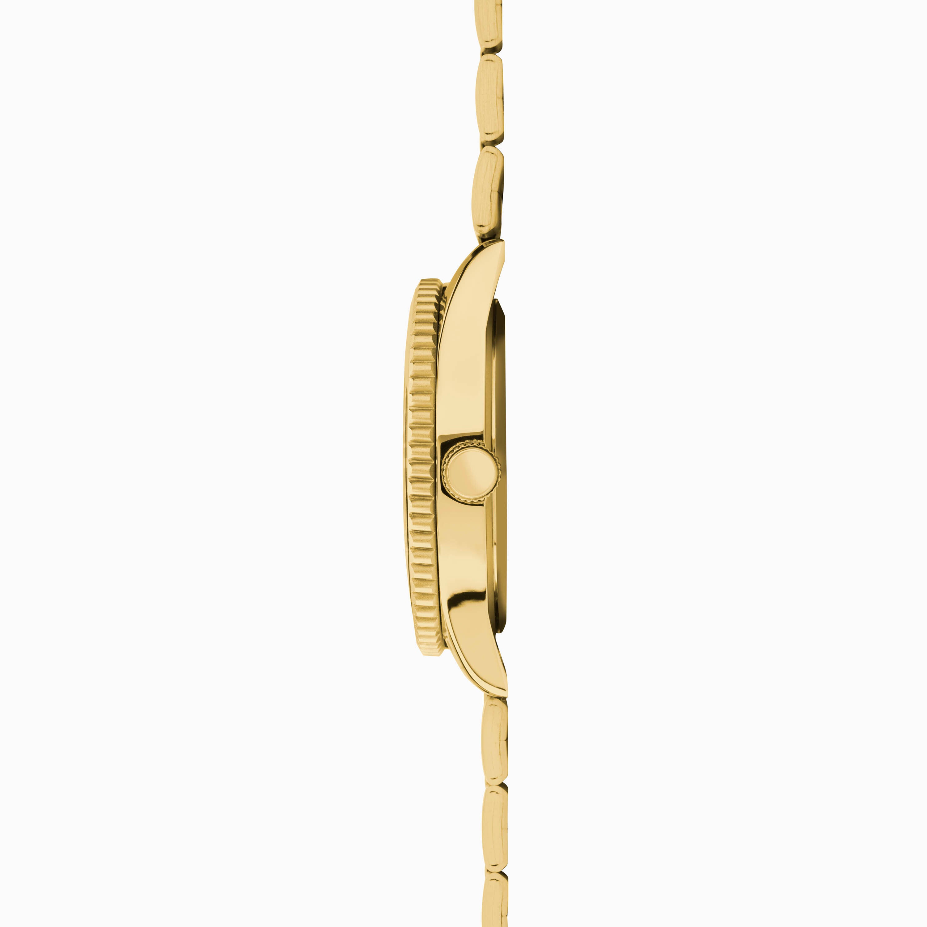 Sekonda Ocean Menã¢¬¢S Watch | Gold Alloy Case & Stainless Steel Bracelet With Black Dial | 30198