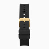 Sekonda Circuit Chronograph Menã¢¬¢S Watch | Gold Alloy Case & Black Silicone Strap With Black Dial | 30202