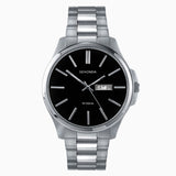 Sekonda Classic Mens Watch | Silver Case & Stainless Steel Bracelet With Black Dial | 3381