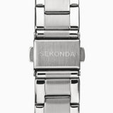 Sekonda Taylor Ladies Watch | Silver Case & Stainless Steel Bracelet With White Dial | 40363