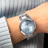 Sekonda Taylor Ladies Watch | Silver Case & Stainless Steel Bracelet With Light Blue Dial | 40404