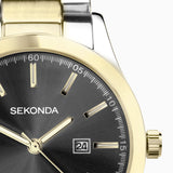 Sekonda Taylor Ladies Watch | Two Tone Case & Stainless Steel Bracelet With Grey Dial | 40429