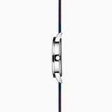 Sekonda Nordic Ladies Watch | Silver Case & Blue Leather Strap With White Dial | 40484