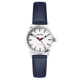 Sekonda Nordic Ladies Watch | Silver Case & Blue Leather Strap With White Dial | 40484