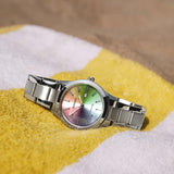Sekonda Taylor Ladies Watch | Silver Alloy Case & Stainless Steel Bracelet With Rainbow Dial | 40534