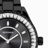 Seksy Ladies Watch | Silver Case & Alloy Bracelet With Silver Dial | 40468