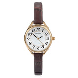 Sekonda Easy Reader Ladies Watch | Gold Case & Leather Strap With White Dial | 4701