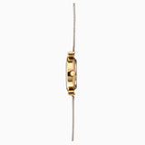 Sekonda Ava Ladies Watch | Gold Alloy Case & Silver Stainless Steel Mesh Bracelet With White Dial | 4887