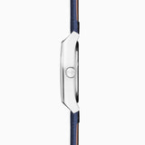 Accurist Origin Men'S Watch | Silver Case & Blue Canvas Strap With White Dial | 41Mm | 70011