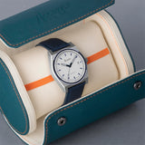 Accurist Origin Men'S Watch | Silver Case & Blue Canvas Strap With White Dial | 41Mm | 70011