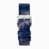 Accurist Origin Ladies Watch | Silver Case & Blue Leather Strap With Blue Dial | 34Mm | 70012