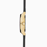 Accurist Origin Ladies Watch | Silver Case & Black Leather Strap With Black Dial | 34Mm | 70014