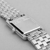 Accurist Rectangle Ladies Watch | Silver Case & Stainless Steel Bracelet With White Dial | 26Mm | 71007