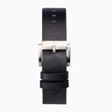 Accurist Dive Men'S Watch | Silver Case & Black Leather Strap With Black Dial | 42Mm | 72001