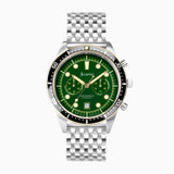 Accurist Dive Men'S Chronograph Watch | Two Tone Case & Stainless Steel Bracelet With Samphire Green Dial | 42Mm | 72003