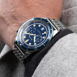 Accurist Dive Men'S Chronograph Watch | Silver Case & Stainless Steel Bracelet With Windermere Blue Dial | 42Mm | 72004