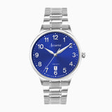 Accurist Classic Men'S Watch | Silver Case & Stainless Steel Bracelet With Windsor Blue Dial | 37Mm | 73003