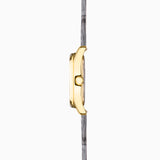 Accurist Everyday Ladies Watch | Gold Case & Grey Leather Strap With White Dial | 30Mm | 74000