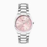 Accurist Everyday Ladies Watch | Silver Case & Stainless Steel Bracelet With Peony Pink Dial | 30Mm | 74003