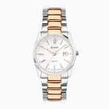 Accurist Everyday Ladies Watch | Silver Case & Two Tone Bracelet With White Dial | 30Mm | 74004X