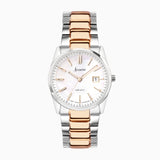 Accurist Everyday Ladies Watch | Silver Case & Two Tone Bracelet With White Dial | 30Mm | 74004