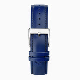 Accurist Everyday Men'S Watch | Silver Case & Blue Leather Strap With Oxford Blue Dial | 40Mm | 74010