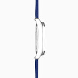 Accurist Everyday Men'S Watch | Silver Case & Blue Leather Strap With Oxford Blue Dial | 40Mm | 74010