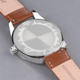 Accurist Everyday Men'S Watch | Silver Case & Brown Leather Strap With White Dial | 40Mm | 74011