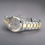 Accurist Everyday Solar Ladies Watch | Silver Stainless Steel Case & Two Tone Bracelet With Blue Mother-Of-Pearl Dial | 30Mm | 74017