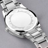 Accurist Everyday Solar Ladies Watch | Silver Stainless Steel Case & Two Tone Bracelet With Blue Mother-Of-Pearl Dial | 30Mm | 74017