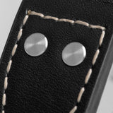 Accurist Aviation Men'S Watch | Silver Case & Black Leather Strap With Black Dial | 41Mm | 76004
