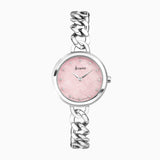 Accurist Jewellery Ladies Watch | Silver Case & Stainless Steel Bracelet With Rose Quartz Dial | 28Mm | 78001