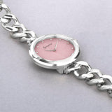 Accurist Jewellery Ladies Watch | Silver Case & Stainless Steel Bracelet With Rose Quartz Dial | 28Mm | 78001