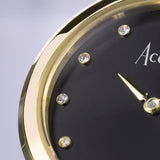 Accurist Jewellery Ladies Watch | Gold Case & Stainless Steel Bracelet With Black Onyx Dial | 28Mm | 78002