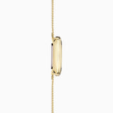 Accurist Jewellery Ladies Watch | Gold Case & Stainless Steel Bracelet With Black Onyx Dial | 28Mm | 78002