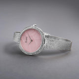 Accurist Jewellery Ladies Watch | Silver Case & Stainless Steel Bracelet With Rose Quartz Dial | 28Mm | 78005