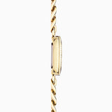 Accurist Jewellery Ladies Watch | Gold Case & Stainless Steel Bracelet With Black Onyx Dial | 28Mm | 78006