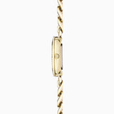 Accurist Jewellery Ladies Watch | Gold Case & Stainless Steel Bracelet With Black Onyx Dial | 28Mm | 78006